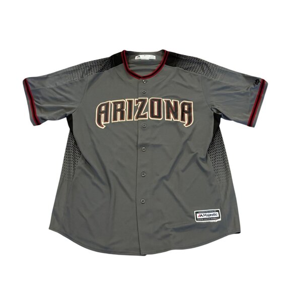 Majestic Arizona Diamondbacks Cool Base MLB Baseball Jersey Gray Men's XL NEW - Picture 1 of 10